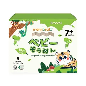Mì Súp Lơ Hữu Cơ Cho Bé, Organic Baby Noodles, Broccoli, 7+ Tháng (200g) - MEN NO SATO